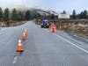 CHP officials staff a roadblock on SR-74 on Feb. 21, 2019.