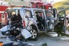 The wreck involved a total of four vehicles and injured seven. 