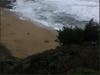 The vehicle landed on the beach near Grey Whale Cove, sheriff's officials said.