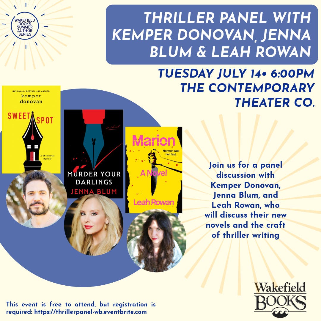 Thriller Panel with Wakefield Books at The CTC