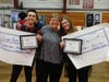 Canyon Novick, Jean Bartecki, and Olivia Earll at the District 228 Fine and Performing Arts Show