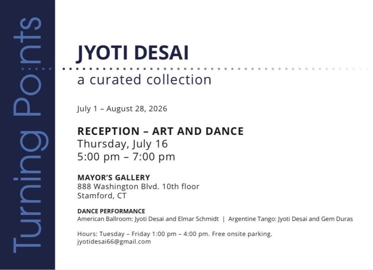 Artists' reception and dance performance for "Turning Points; at the Mayor's Gallery