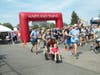 Runners leave the starting line at the Heroes Run.