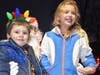 Eli and Stella Blouin enjoy Santa’s visit to Admiral Heights during the Santa Run.