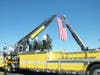 The flag symbolizes patriotism and sacrifice at the 9/11 Heroes Run in Annapolis.


