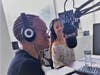 Roxanne Watson on the radio with her guest.