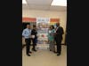 From Left to Right: Dr. Dimitri JC Suffrin, MD, MMSc-GHD; Dr. Jacqueline Cassagnol, PhD, MSN, PMC, RN; Carmeline Torchon, BSN, RN, and Father Pierre Mike Petit-Homme.