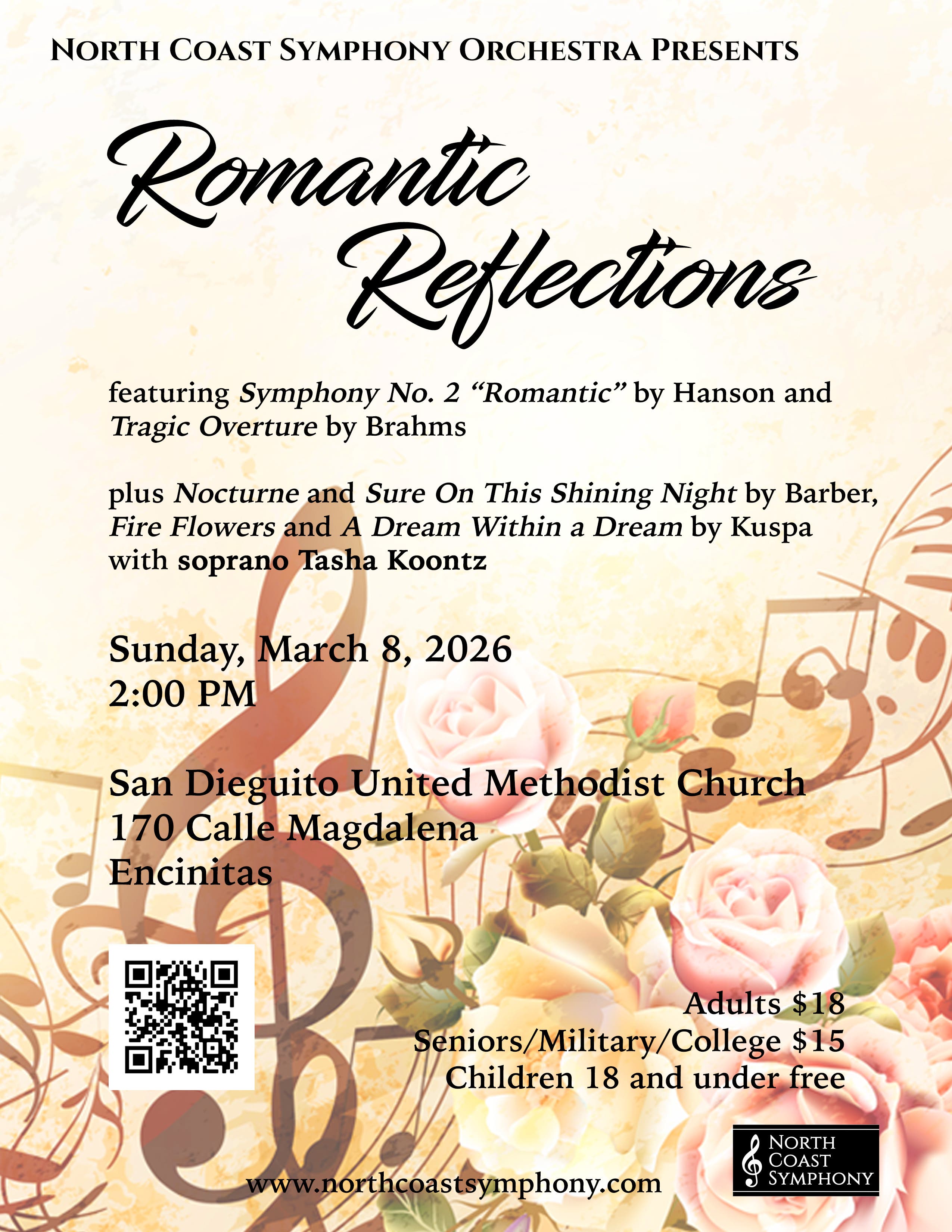 North Coast Symphony Presents Romantic Reflections