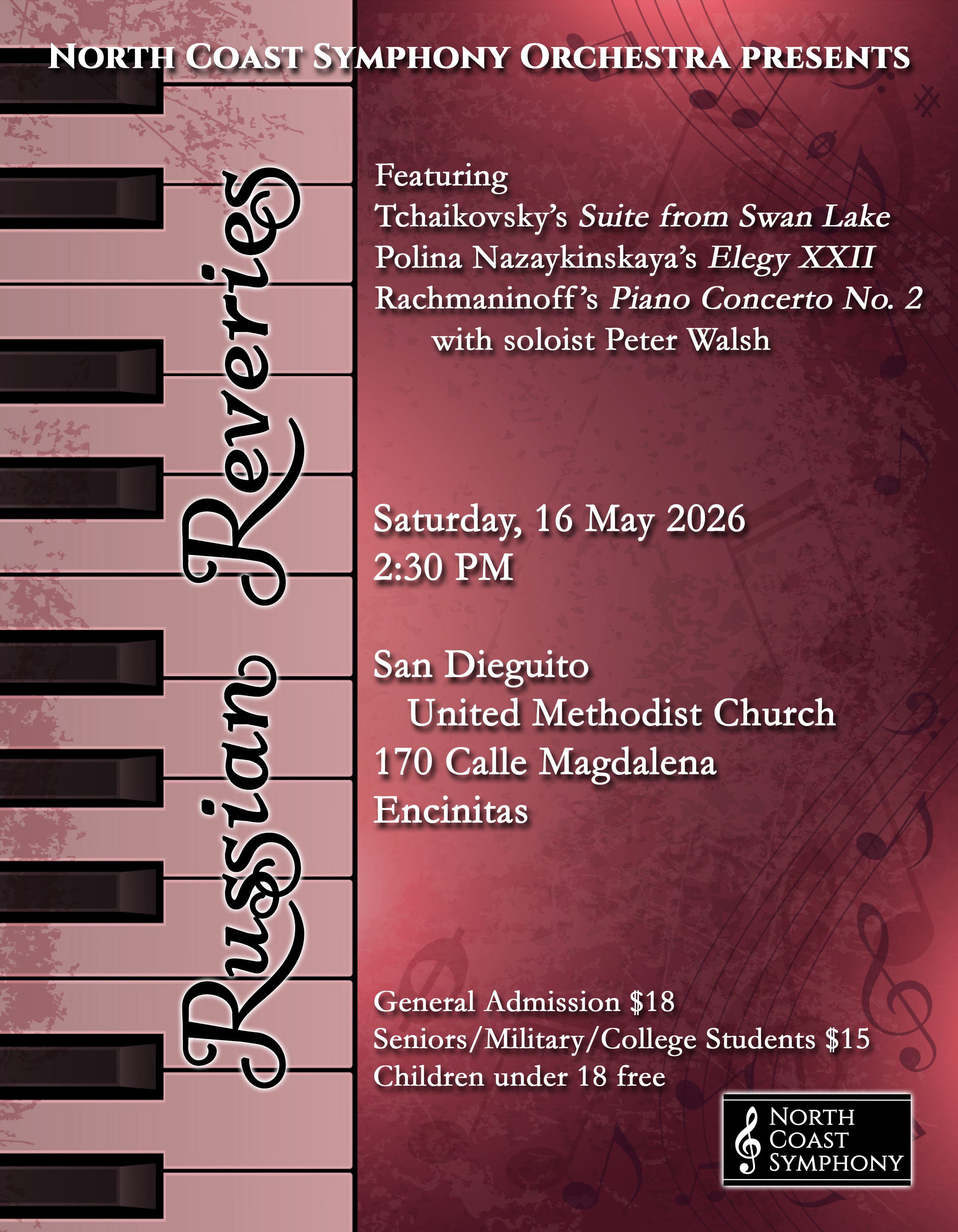 North Coast Symphony Presents Russian Reveries