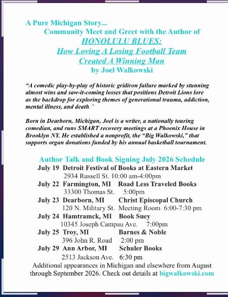Joel Walkowski Author Talk And Book Signing