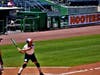 Ethel Lehmann 91, exemplifies the benefits playing softball and good health.Ethel is a memberof the Women's Senior Softball Hall of Fame.