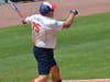 "Pitcher" Pete Calabrese, 83, noted it's a friendly competition. It helps keep you young instead of just being a couch potato.