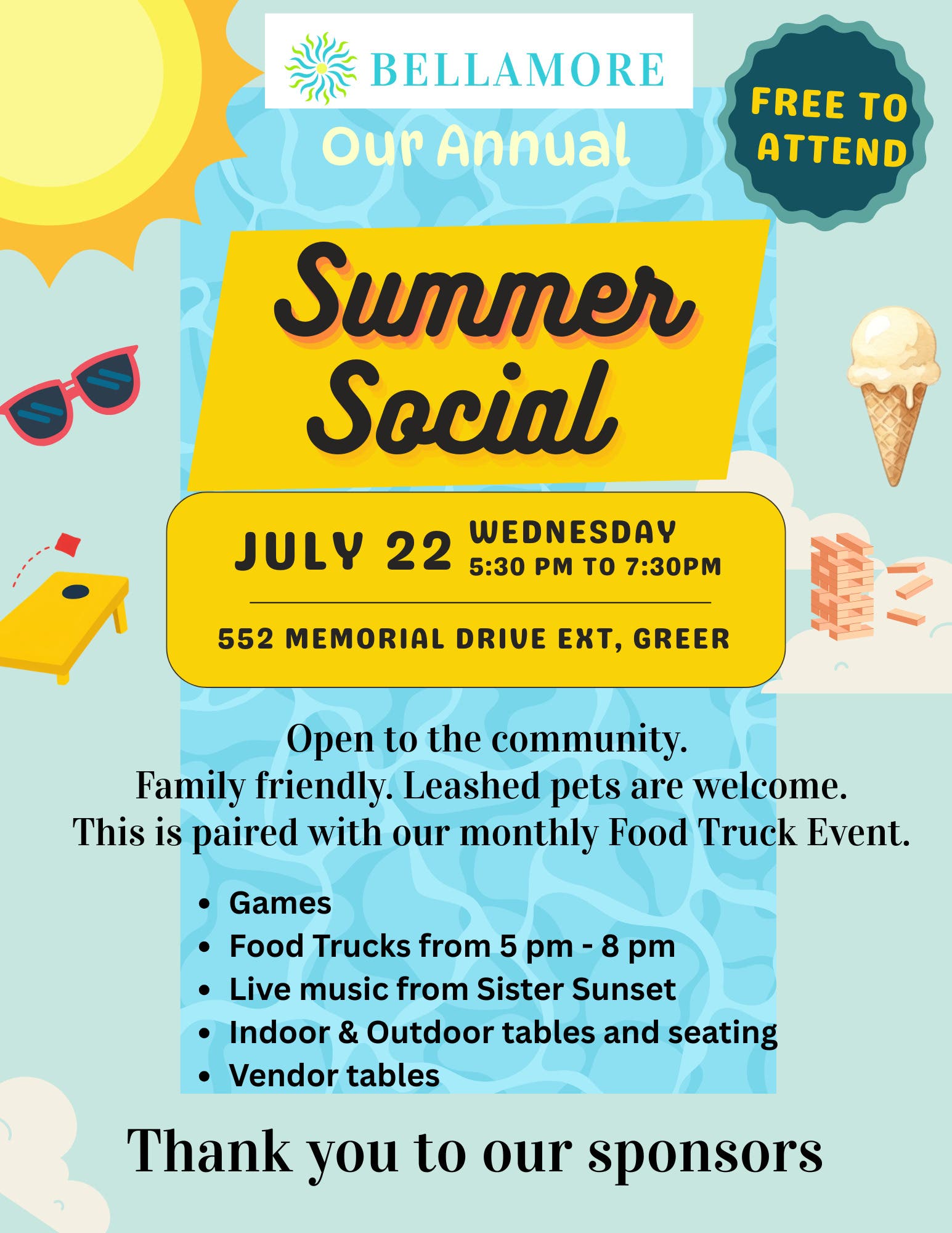 Summer Social and Food Truck Event