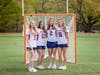 From left, Brookline girls lacrosse captains Elin Lindgren-Palm, Lily Kleinbaum, Sylvie Kostant-Greeley, and Clara Thibault have provided effective leadership for the team and led them to a 9-8 regular-season record.