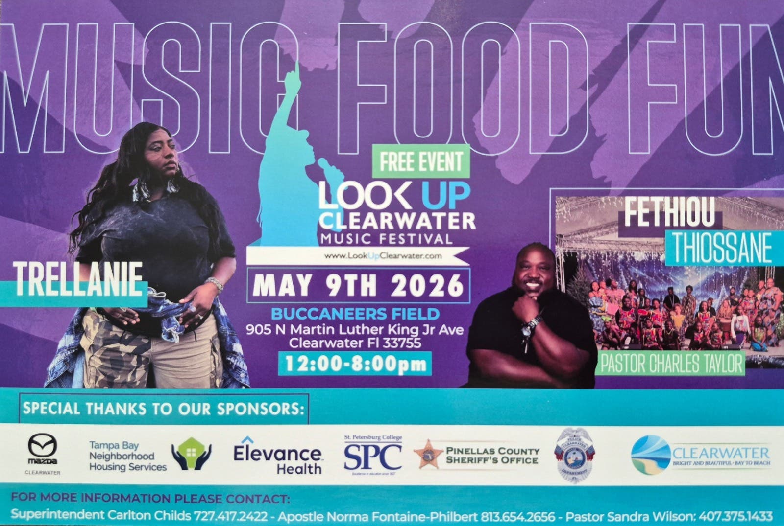 🎶✨ LOOK UP CLEARWATER MUSIC FESTIVAL 2026 ✨🎶 A Day of Worship, Music, and Community!