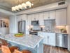 The kitchen of an apartment at Avidor Evanston.