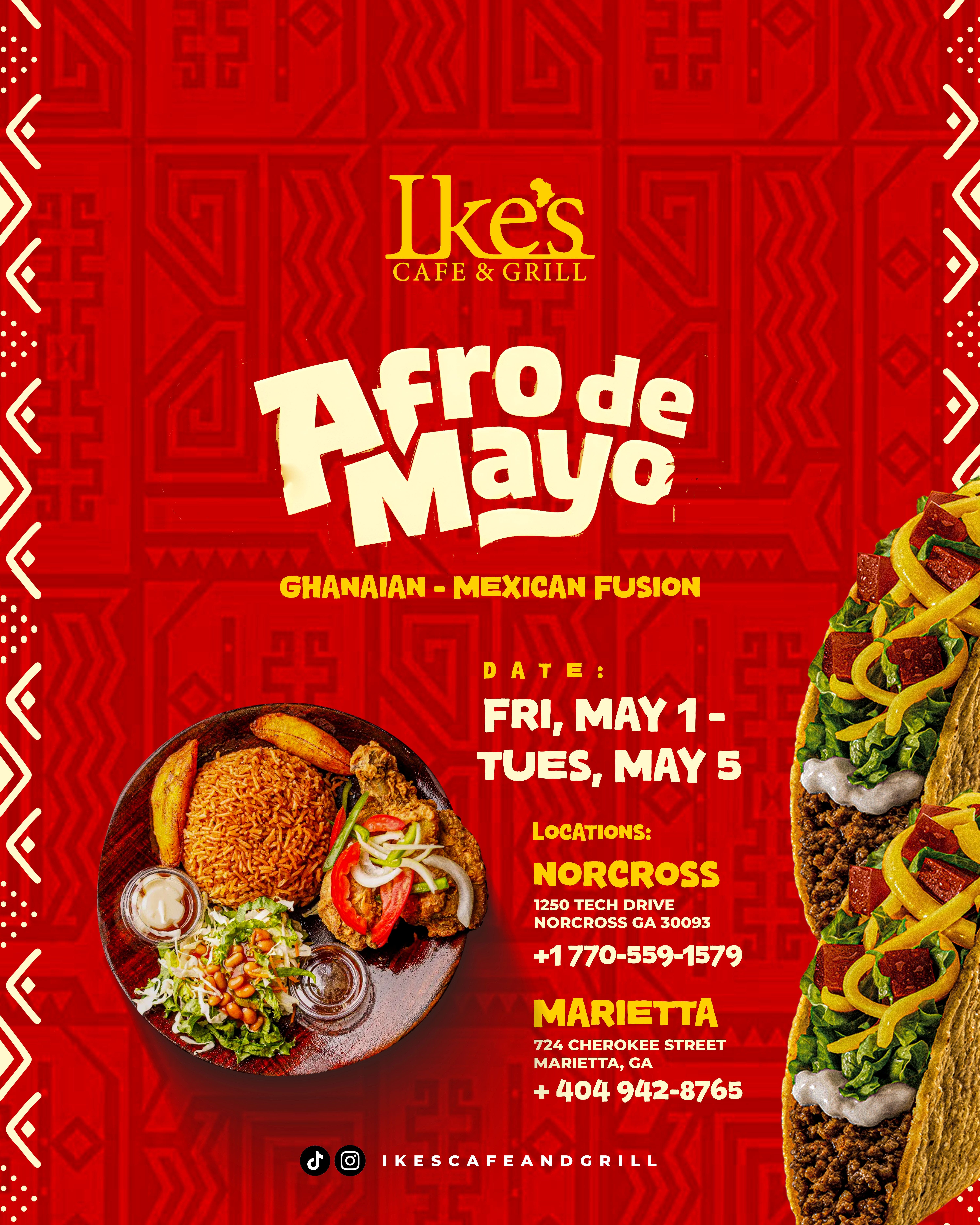 Afro de Mayo at Ike's Cafe & Grill - Norcross
