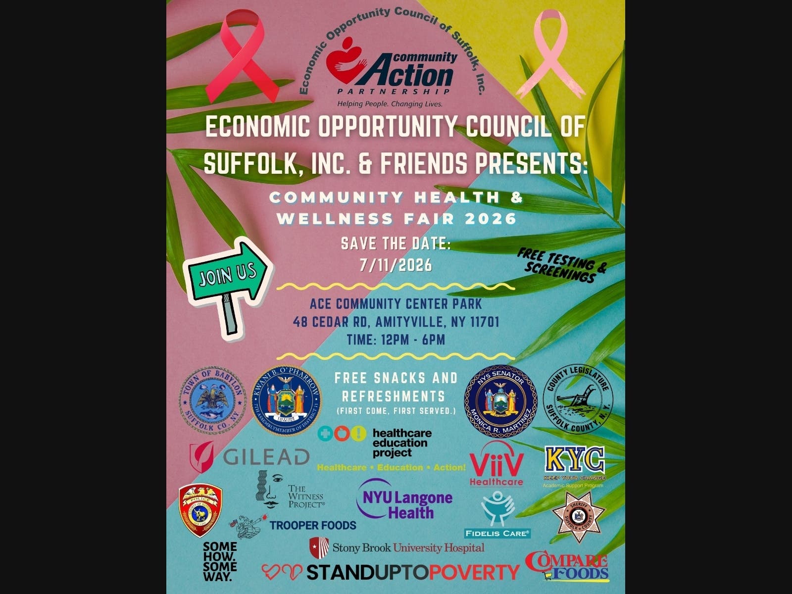Free Community Health & Wellness Fair Set for July 11 in Amityville