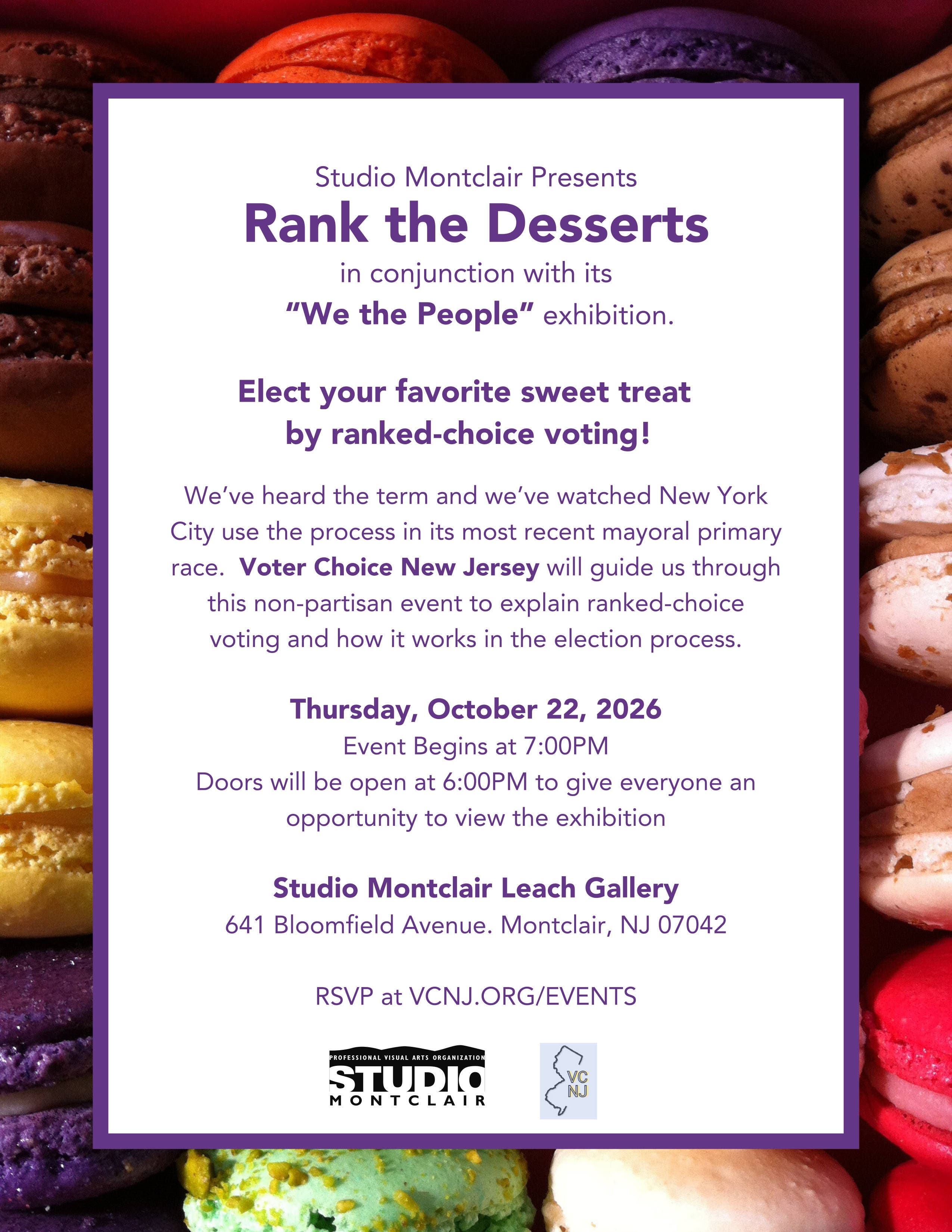 Studio Montclair Presents: Rank the Desserts