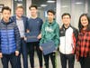 The Niles West Ping Pong sponsor and members of the team were recognized at a recent D219 Board meeting.