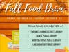 Please contribute to the Fall Food Drive October 23-25 through donations collections at your local public library.