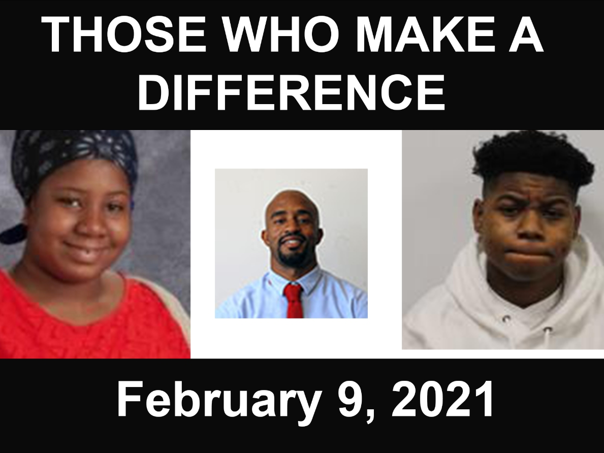 Emmanuella Anyanwoke, Niles West Physical Welfare Director Omar Alebiosu and Corban (CJ) Hood-Webb were in the spotlight at the D219 Board Meeting on February 9. 