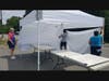 We used to set tables each week - now we set up tents to welcome our guests.
