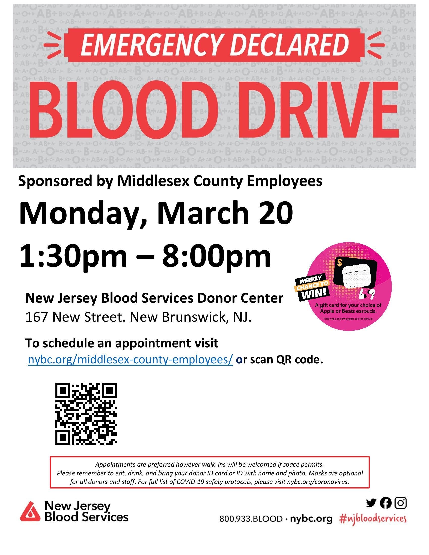 Mar 20 New Brunswick Emergency Blood Drive New Brunswick, NJ Patch