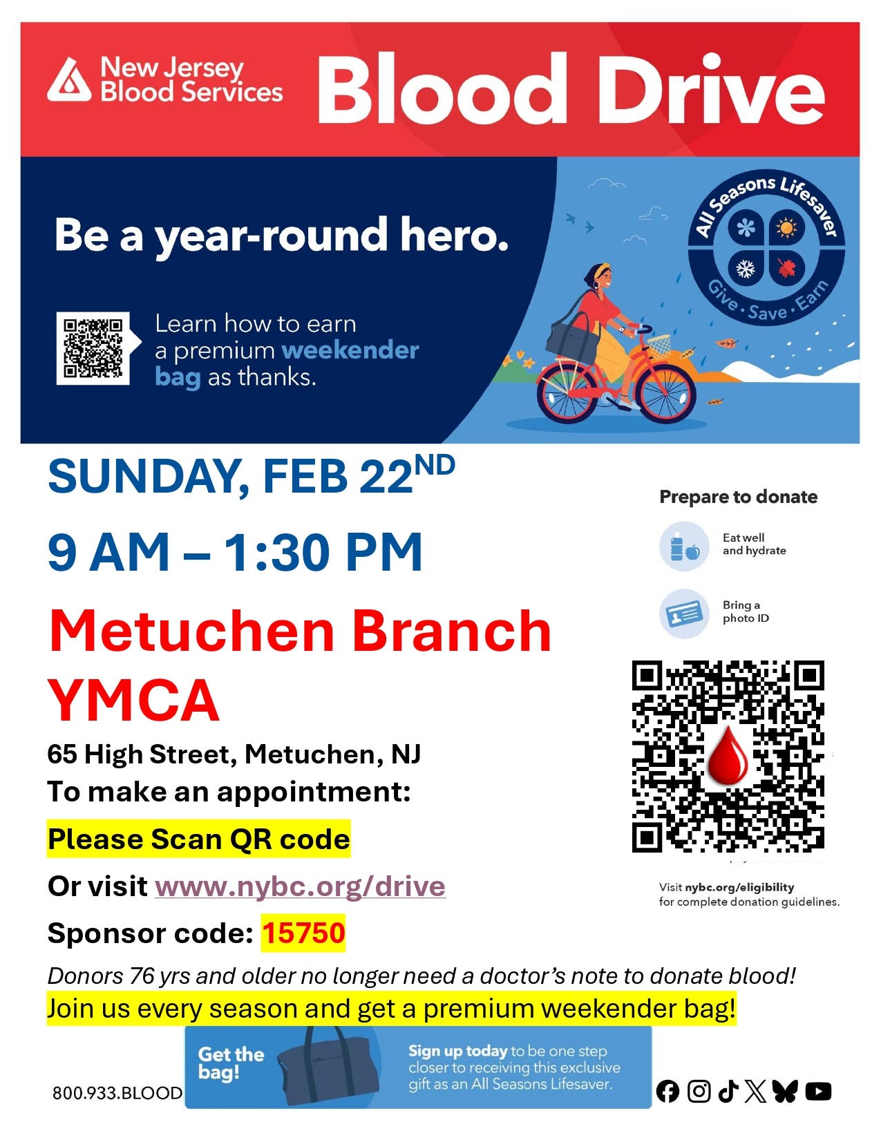 Metuchen Community Blood Drive