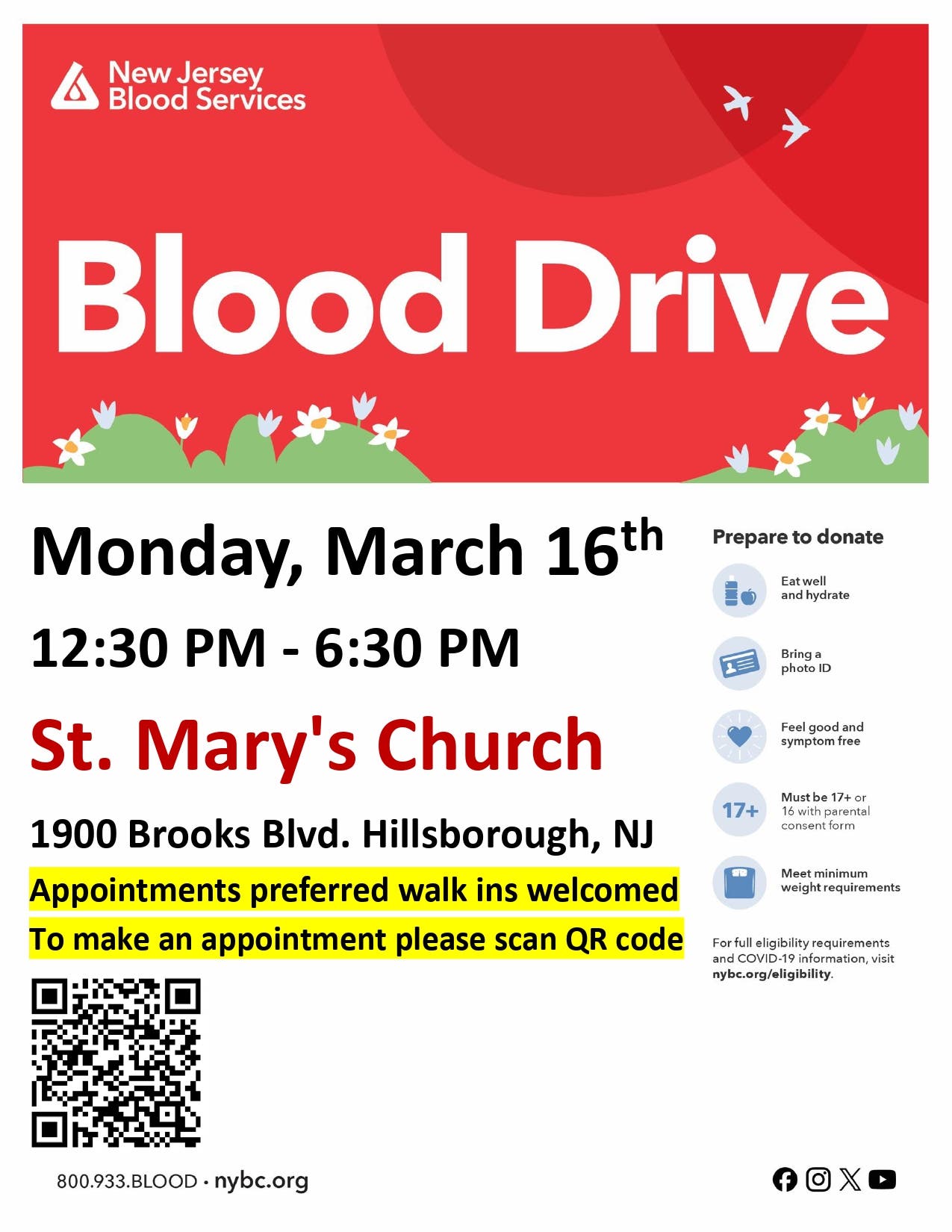 Hillsborough Community Blood Drive