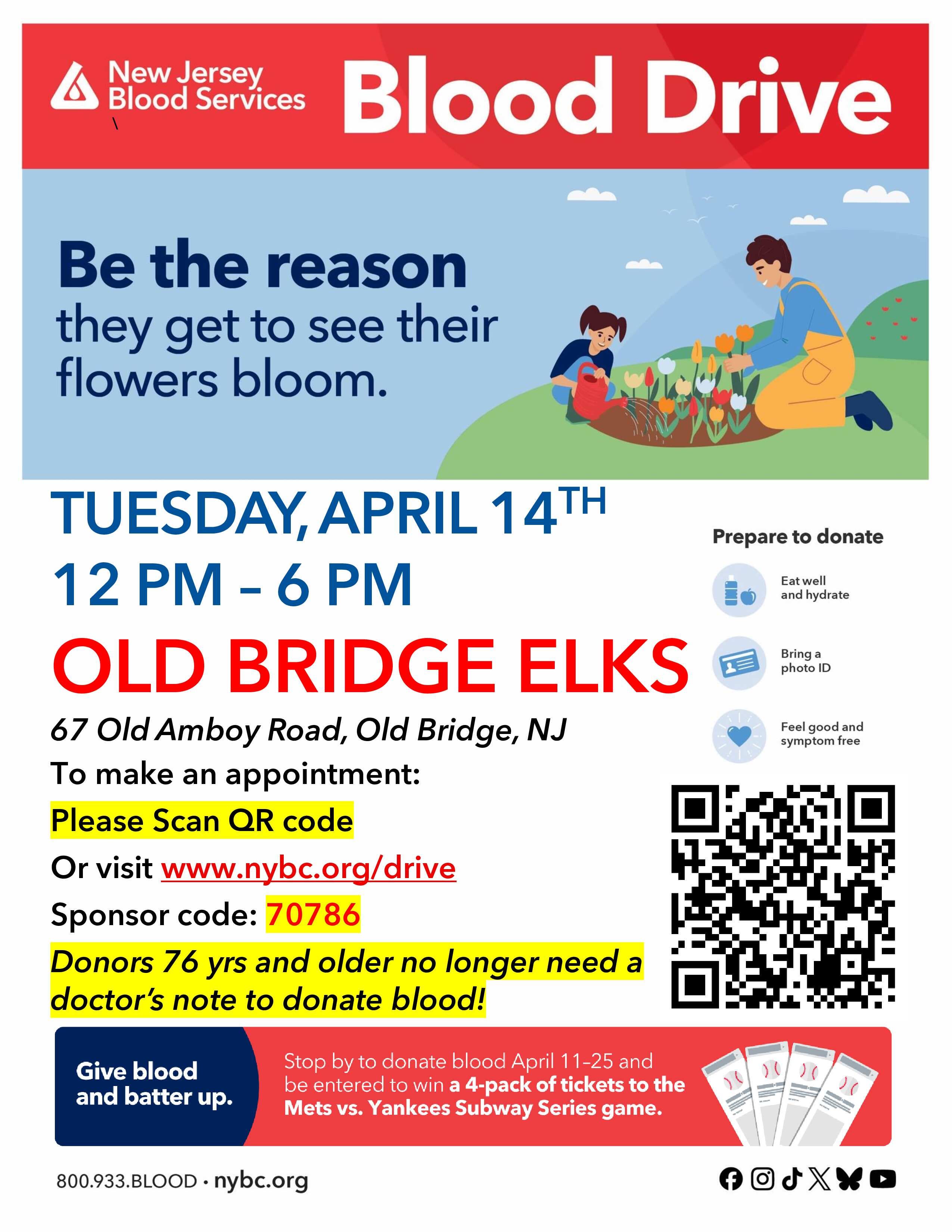 Old Bridge Community Blood Drive