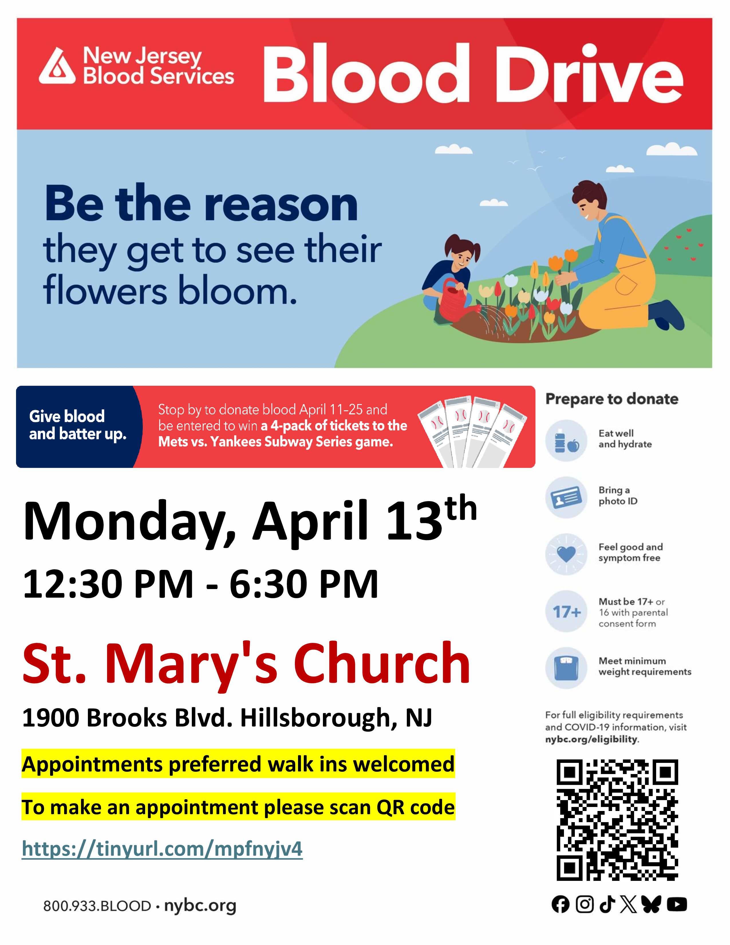 Hillsborough Community Blood Drive