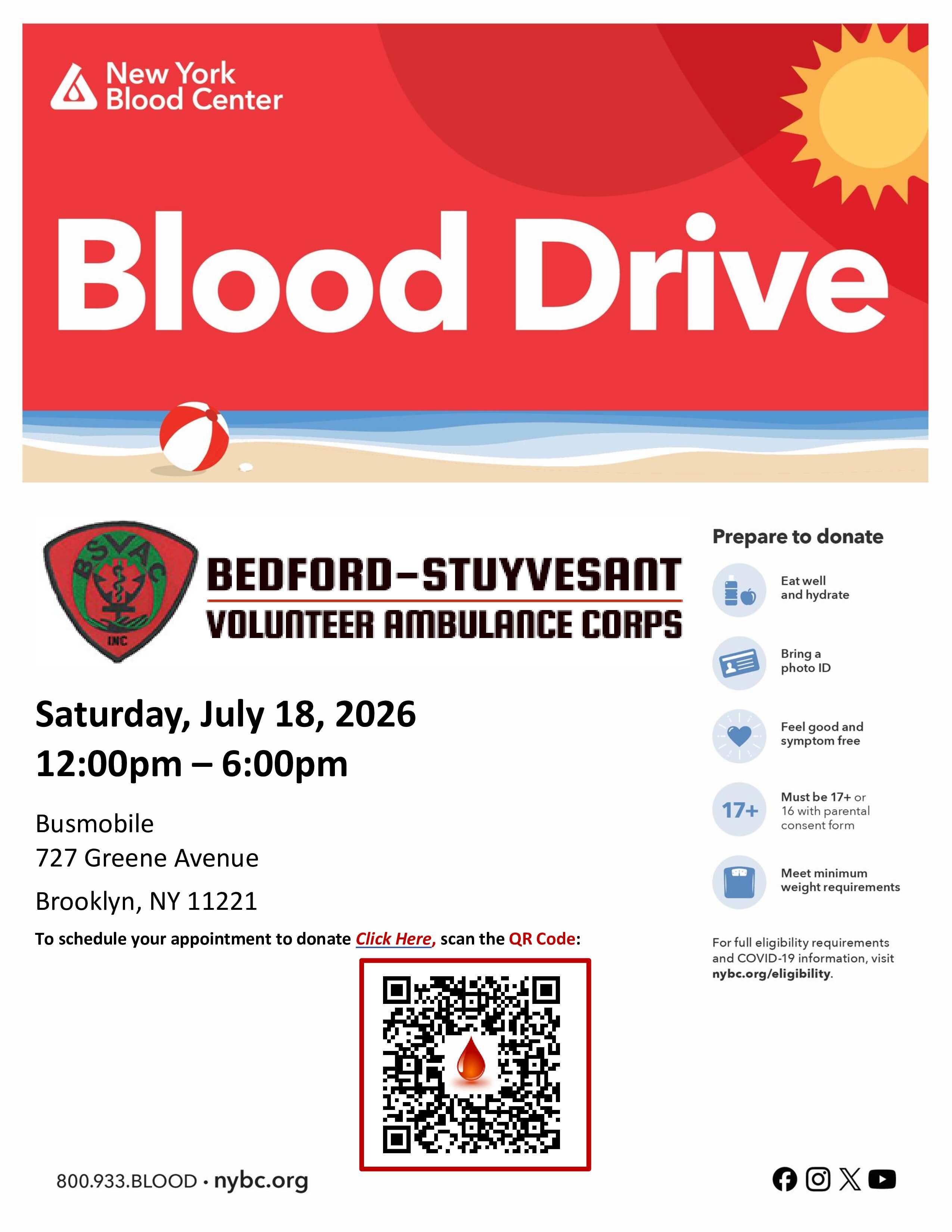 Bedford-Stuyvesant Community Blood Drive - Emergency Need for Blood Donors!