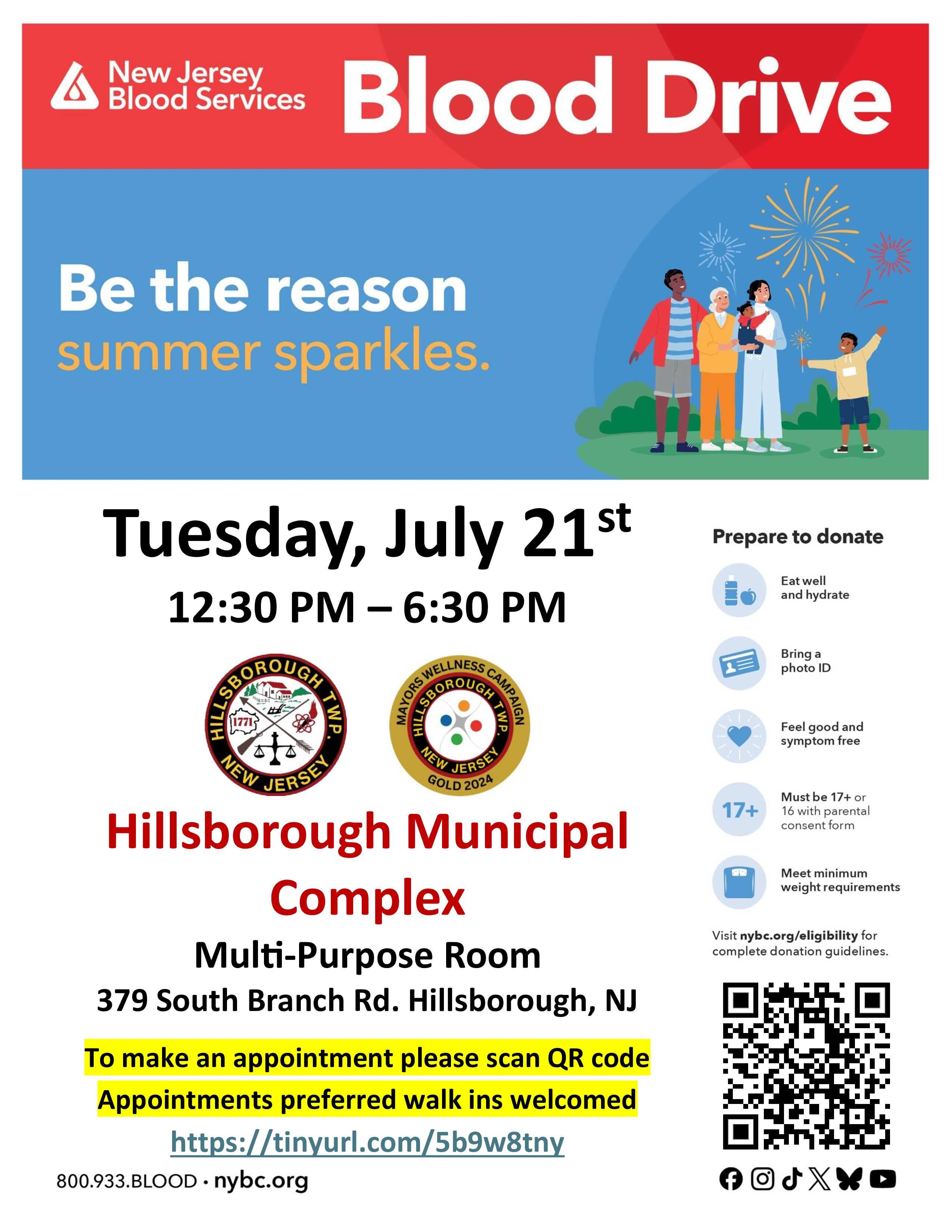 Hillsborough Community Blood Drive