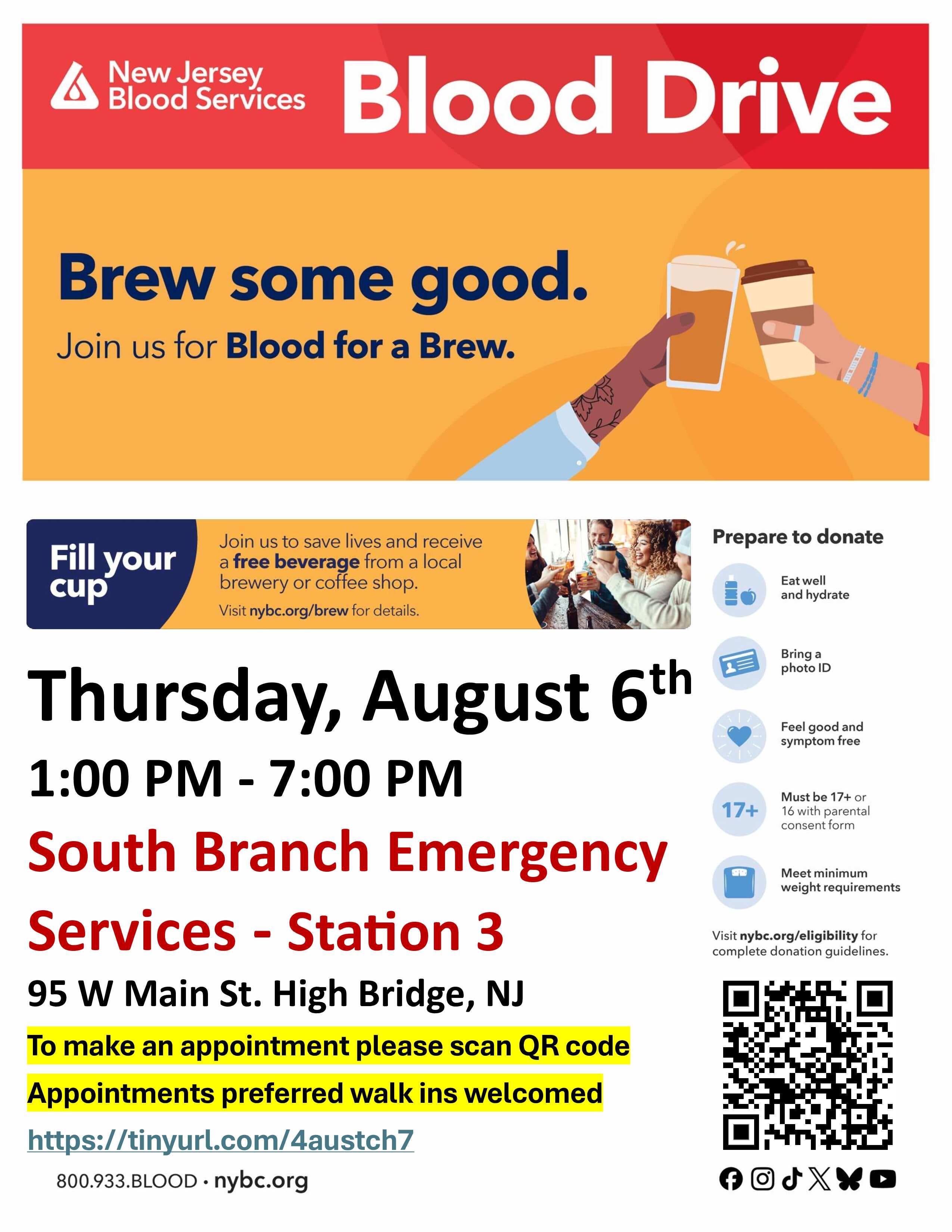 High Bridge Community Blood Drive