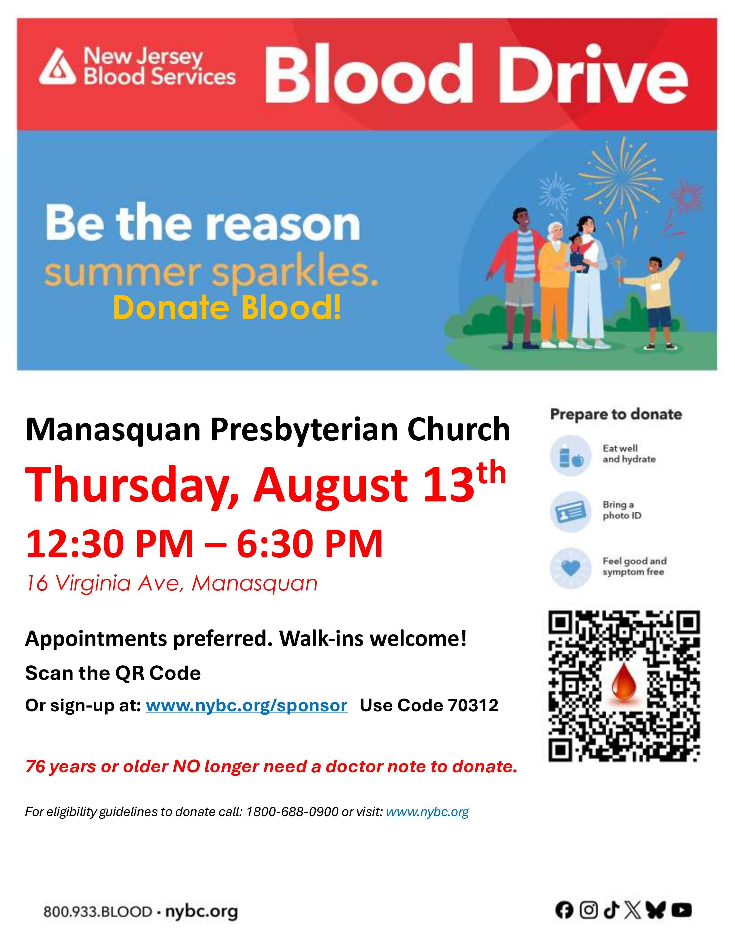 Manasquan Community Blood Drive