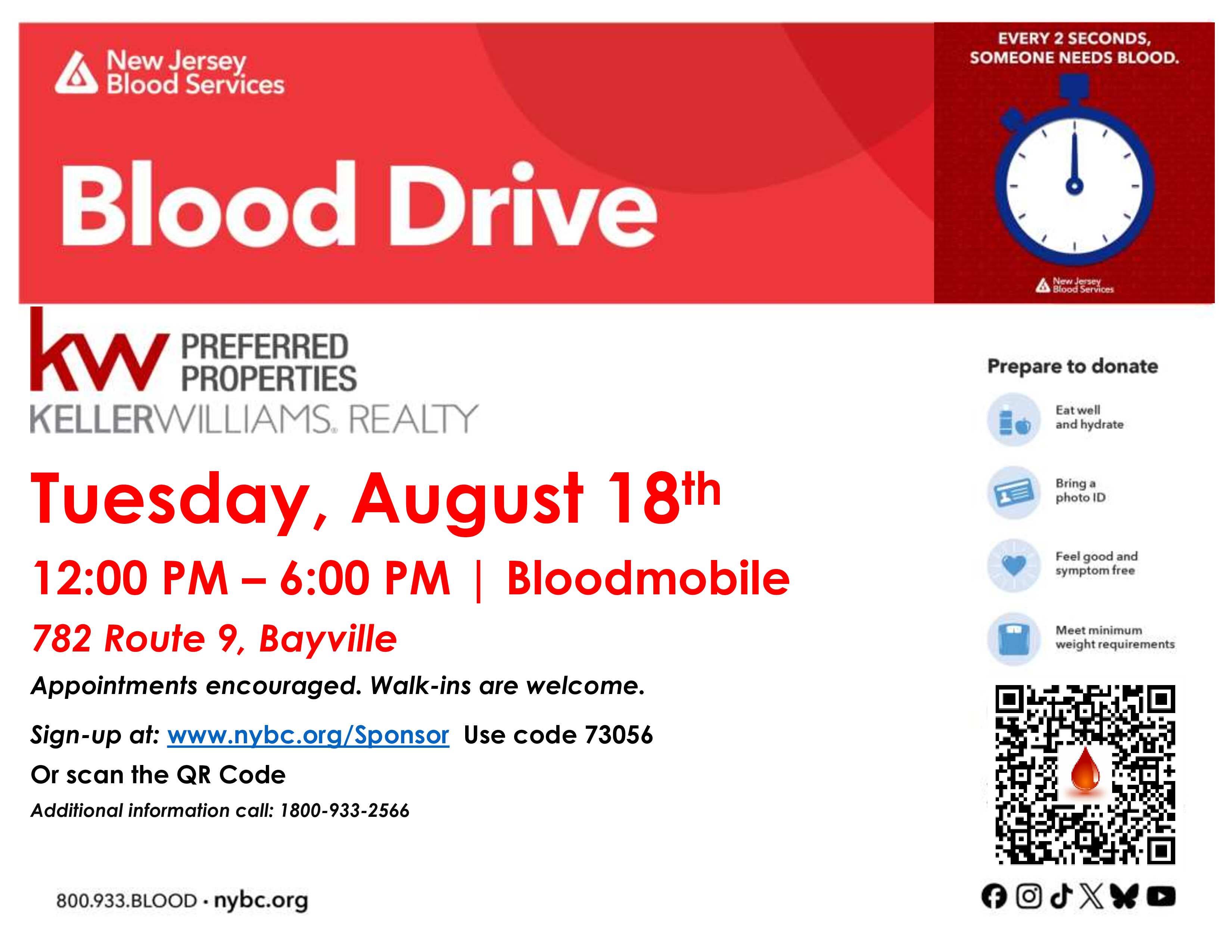 Bayville Community Blood Drive