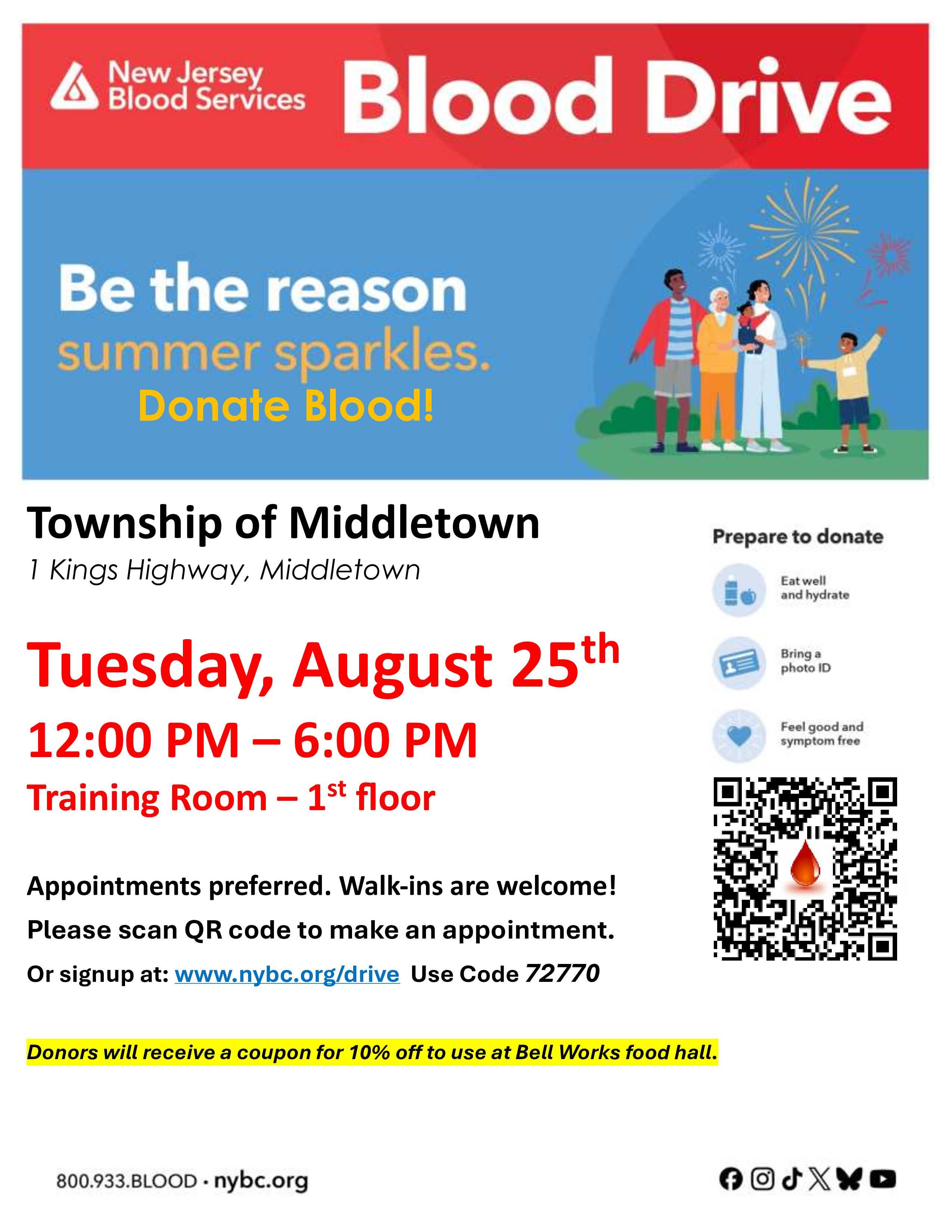 Middletown Community Blood Drive