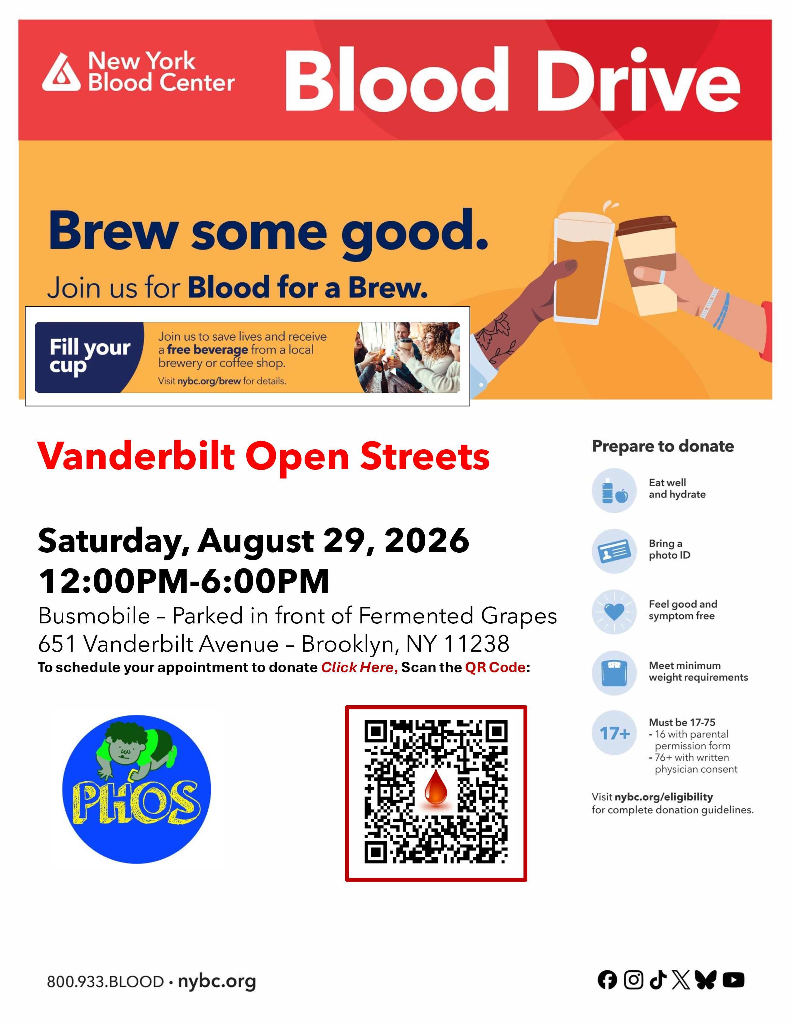Prospect Heights Community Blood Drive - Blood for a Brew!