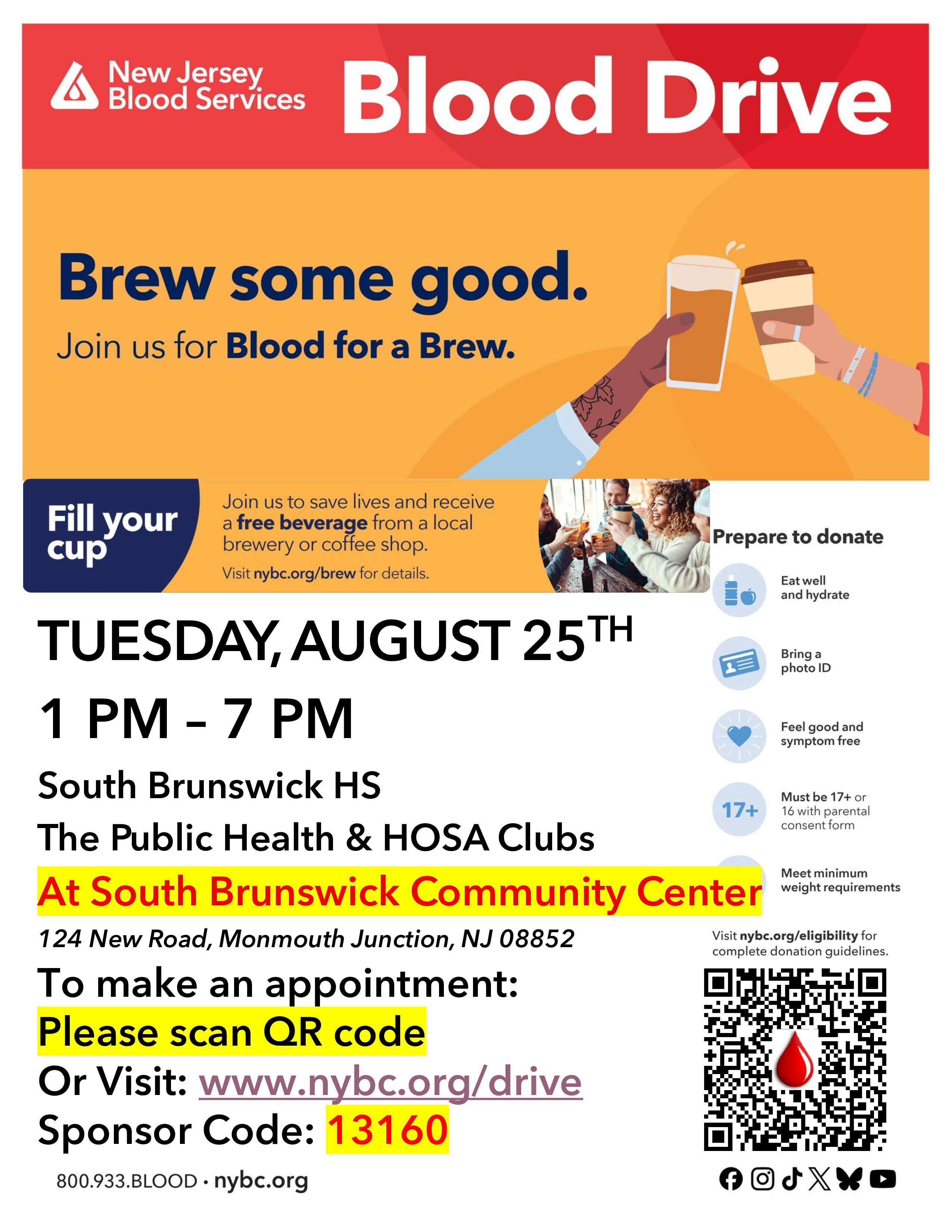 South Brunswick Community Blood Drive