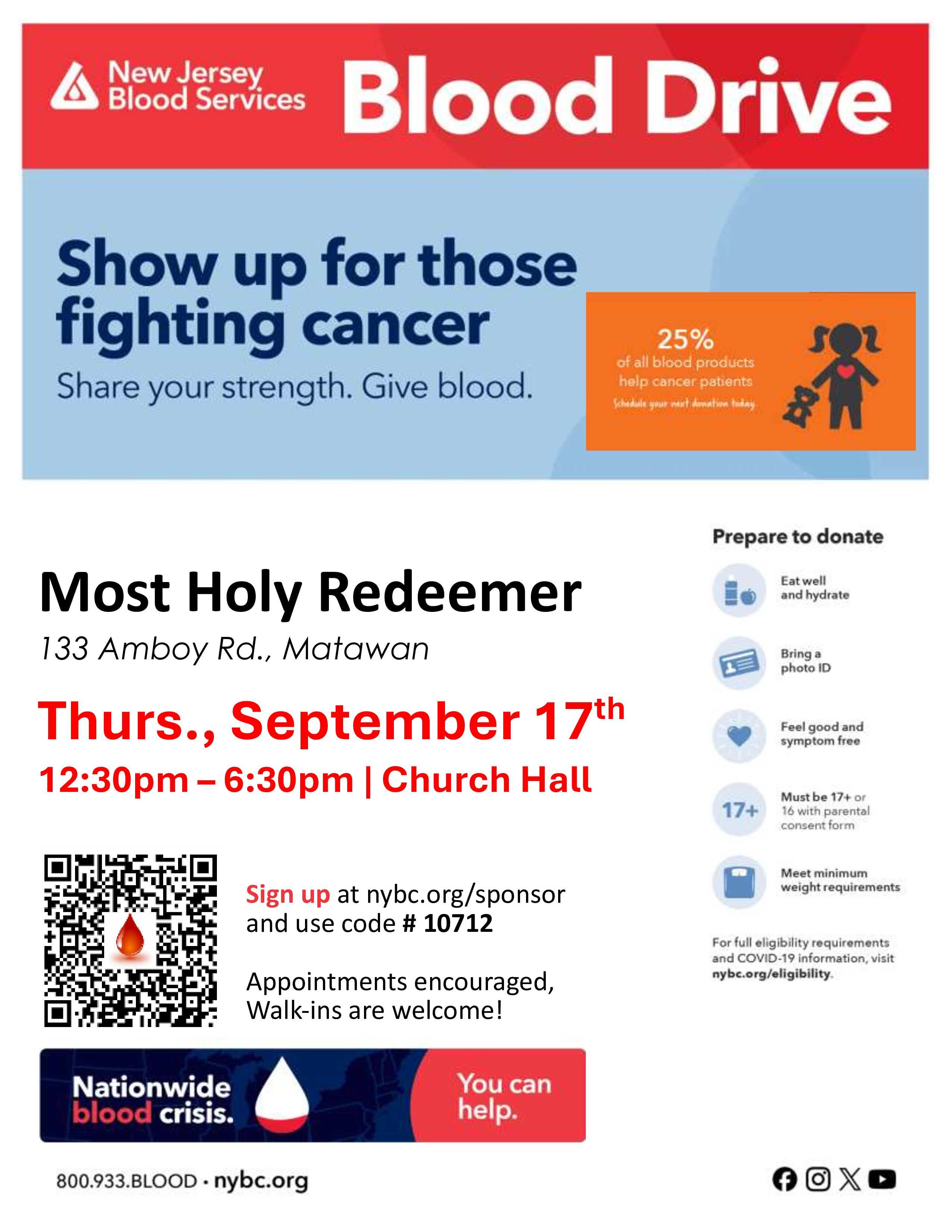 Matawan Community Blood Drive