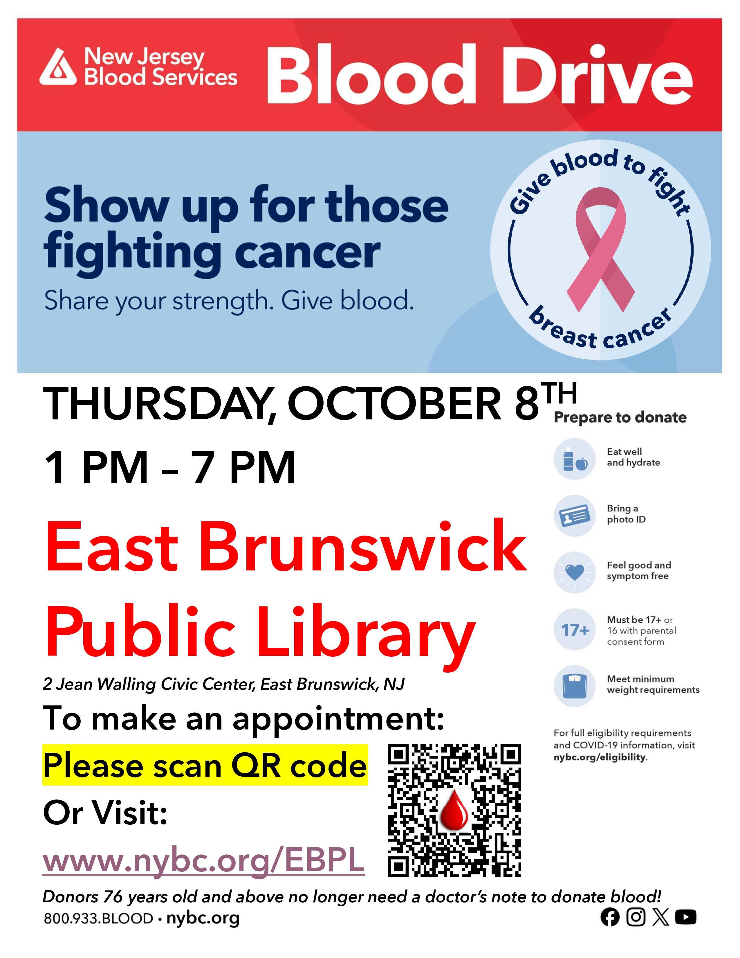 East Brunswick Community Blood Drive