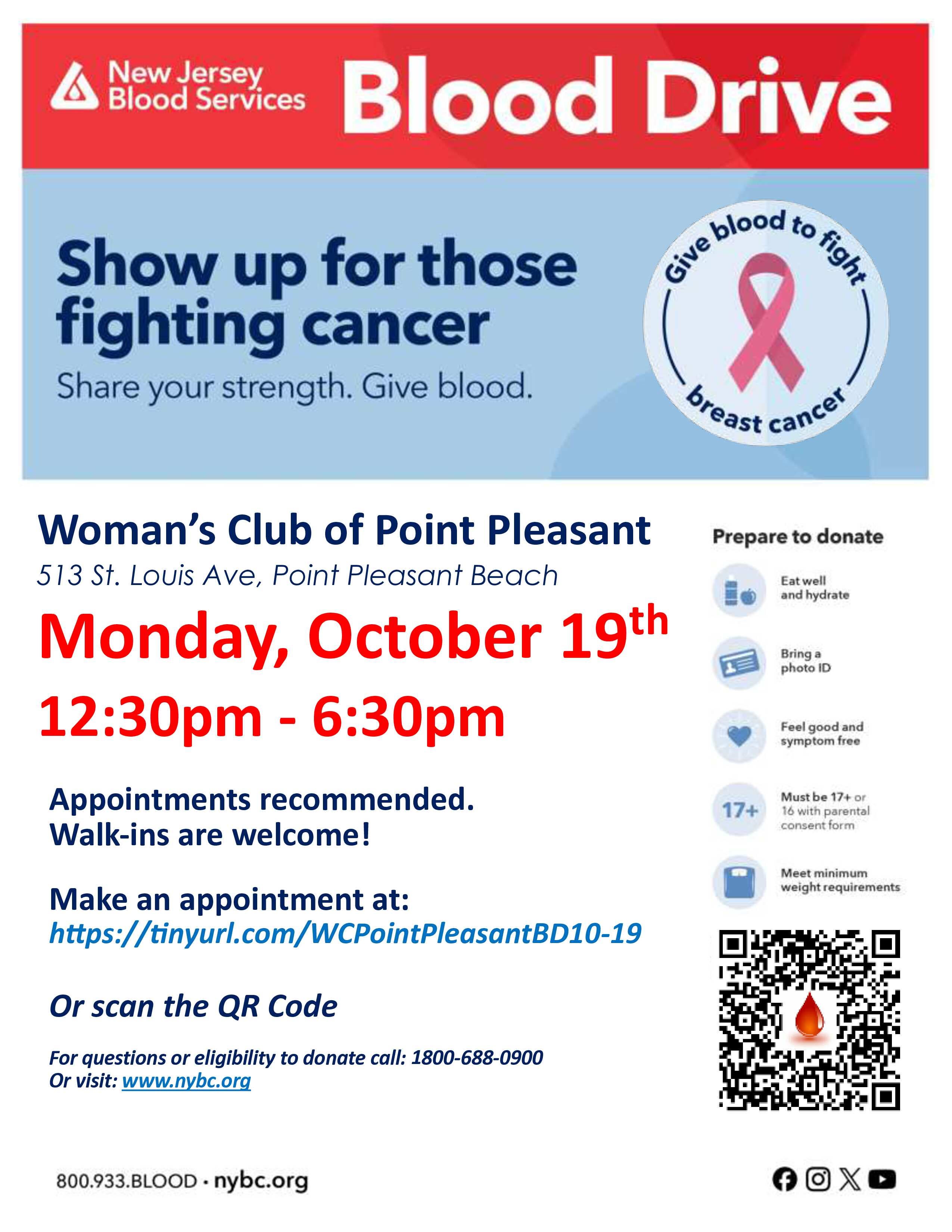Point Pleasant Community Blood Drive