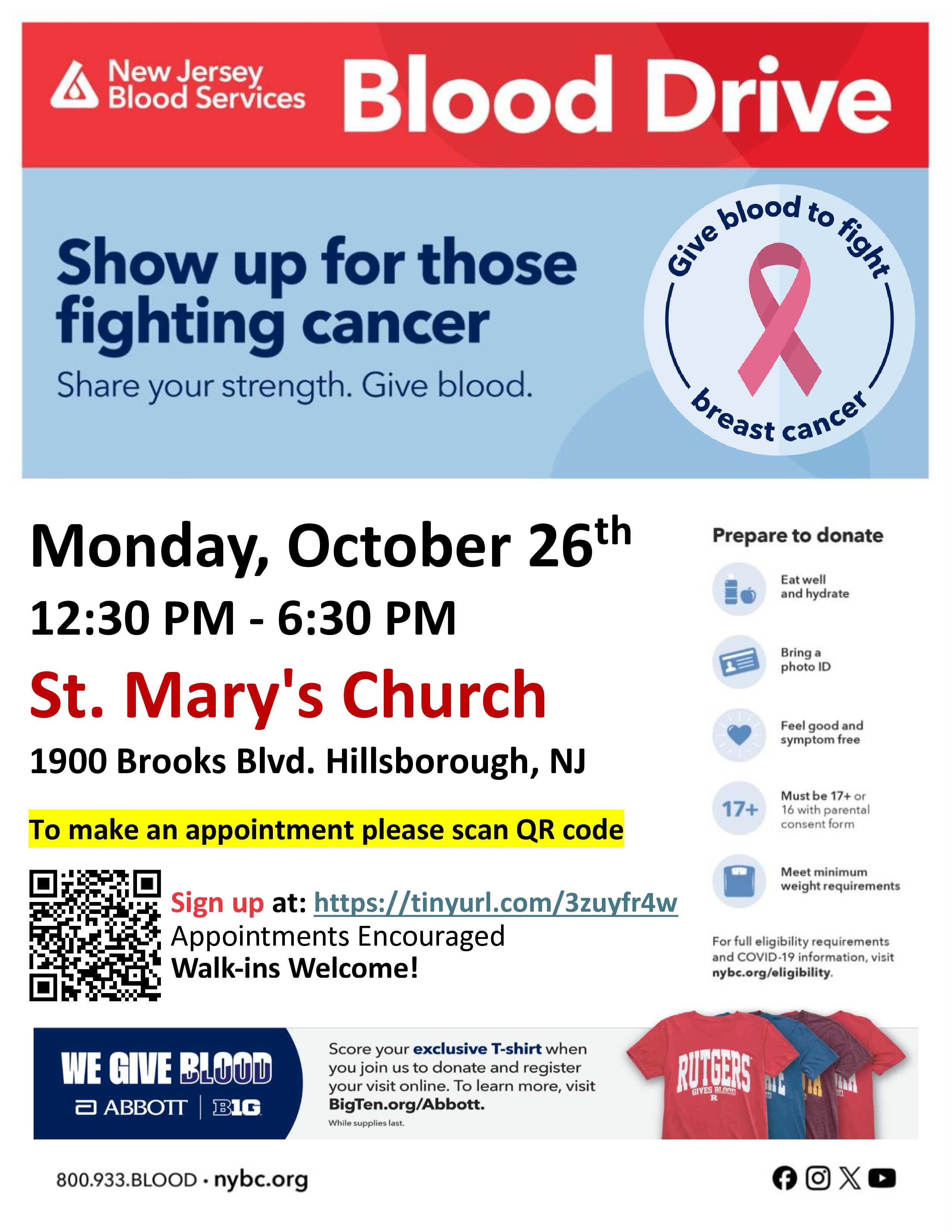 Hillsborough Community Blood Drive