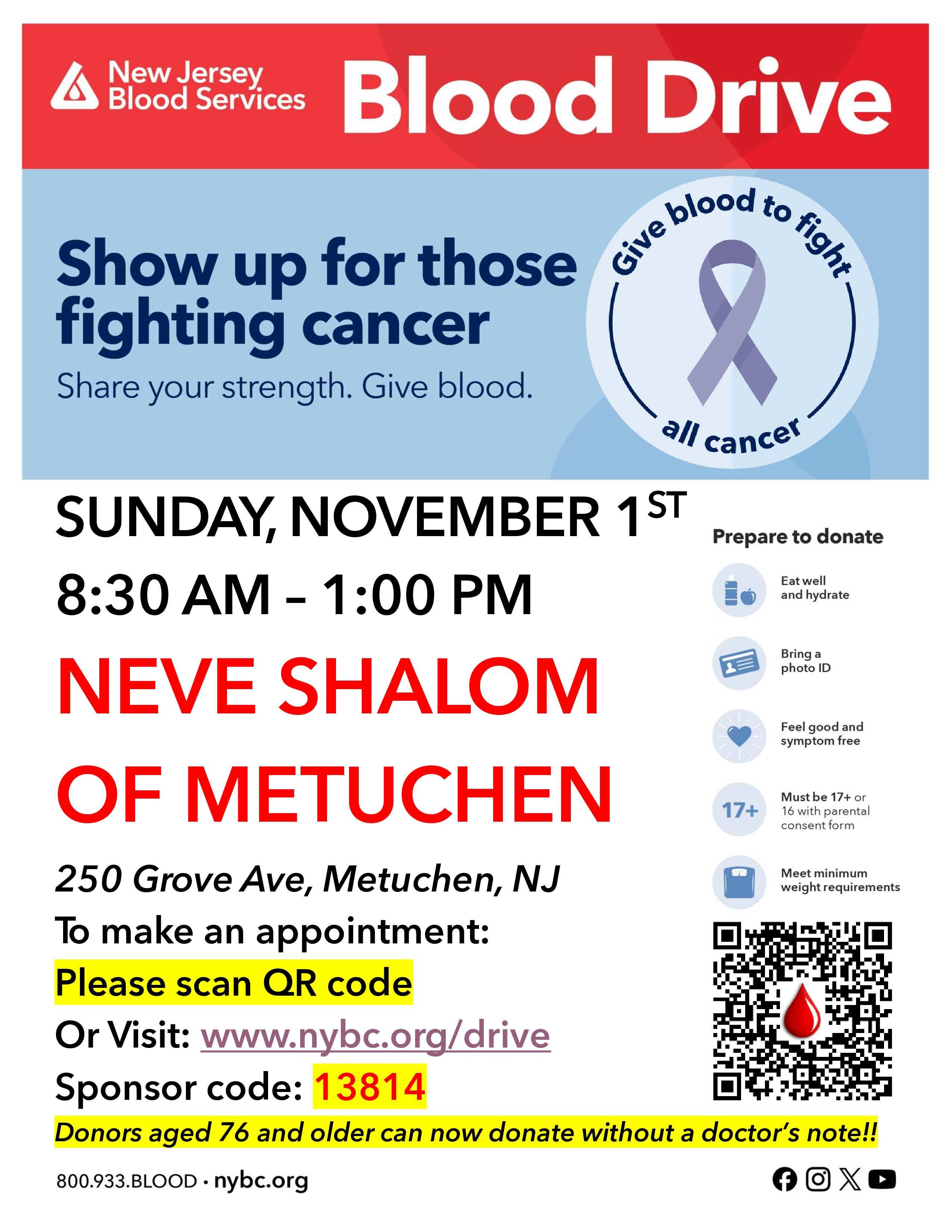 Metuchen Community Blood Drive