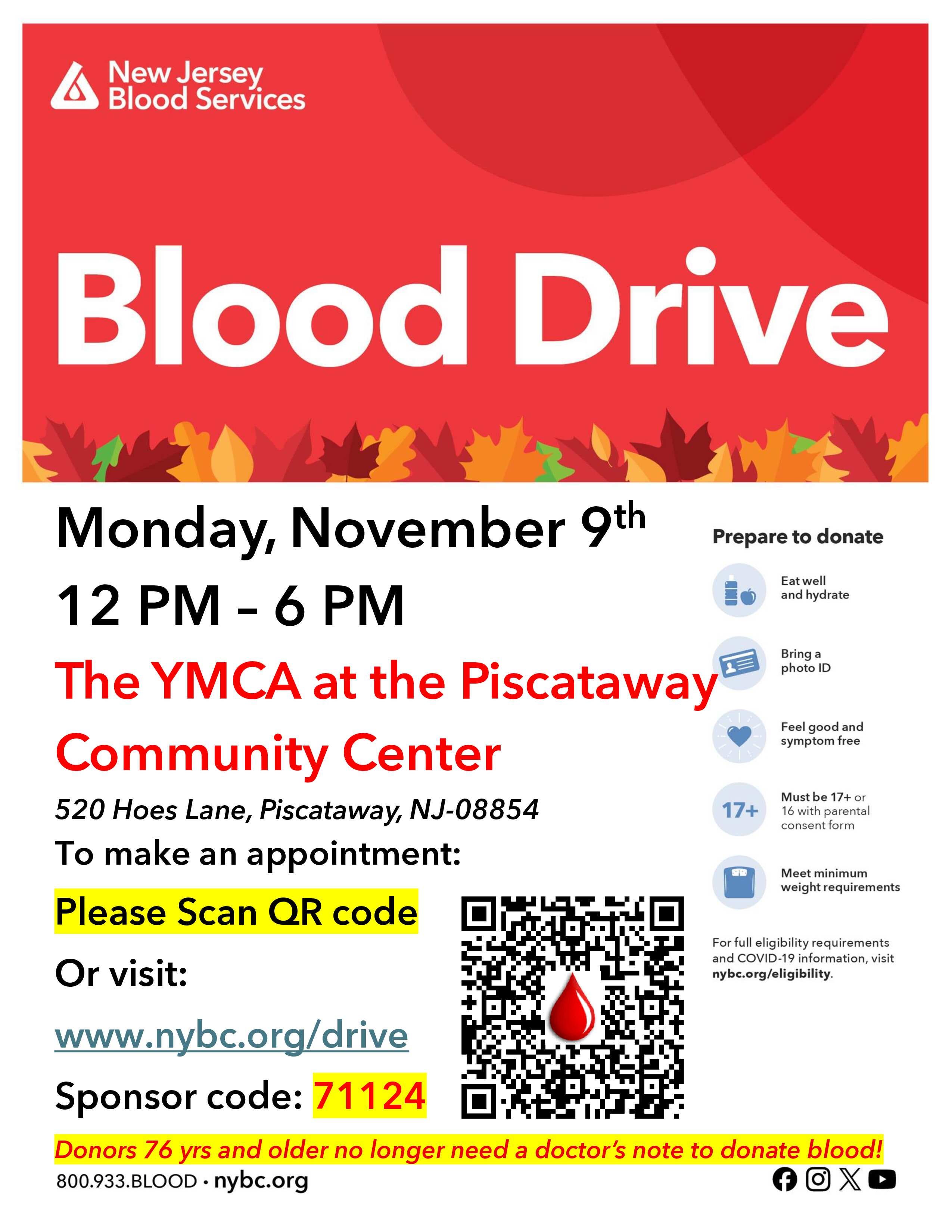 Piscataway Community Blood Drive
