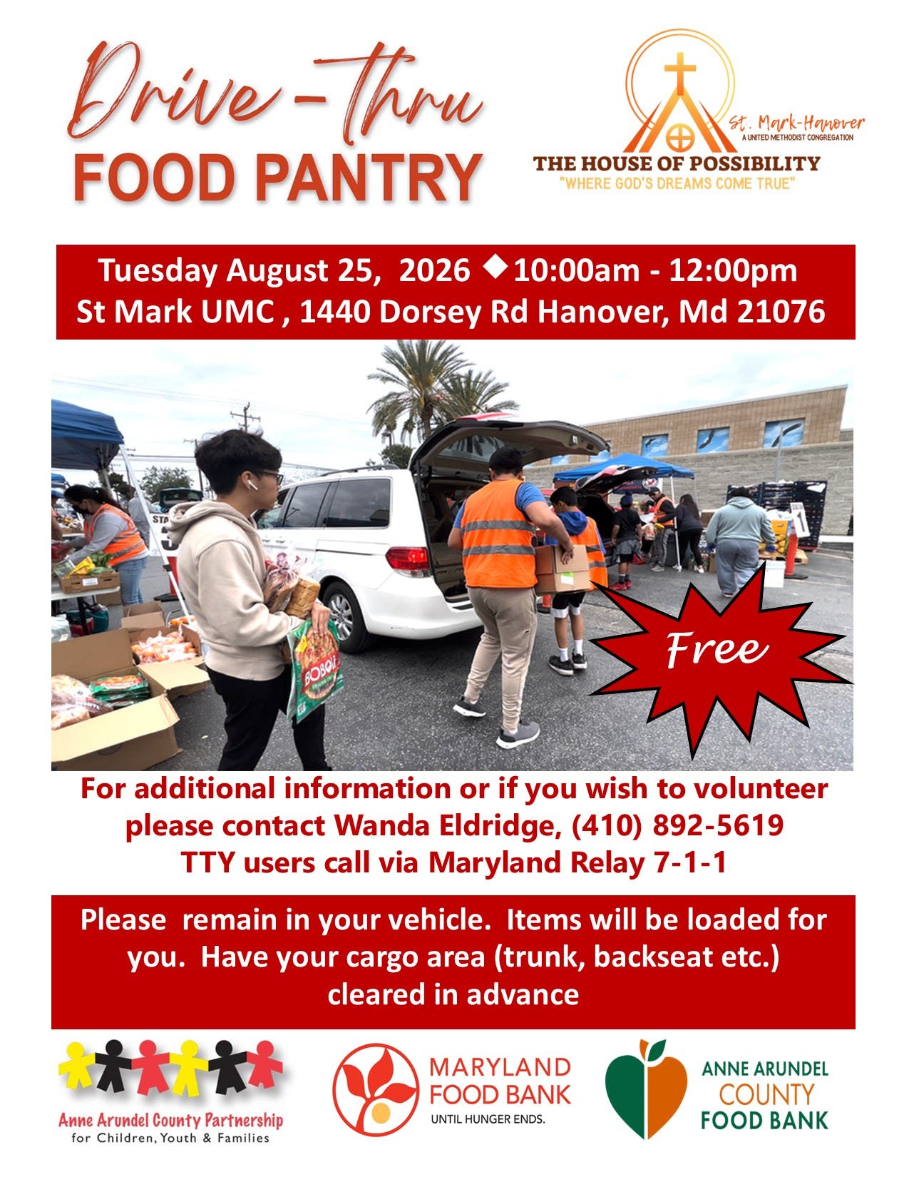 Drive-Thru Food Pantry