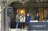Mayor Lisa Petriello presents a proclamation to Marna Andrew and Sandy Daniels of the Garden Club 