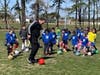 Coach Steve demonstrating his massive skills!
