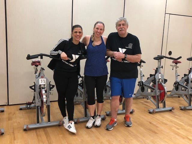 Friendly Y staff promote healthy exercise!